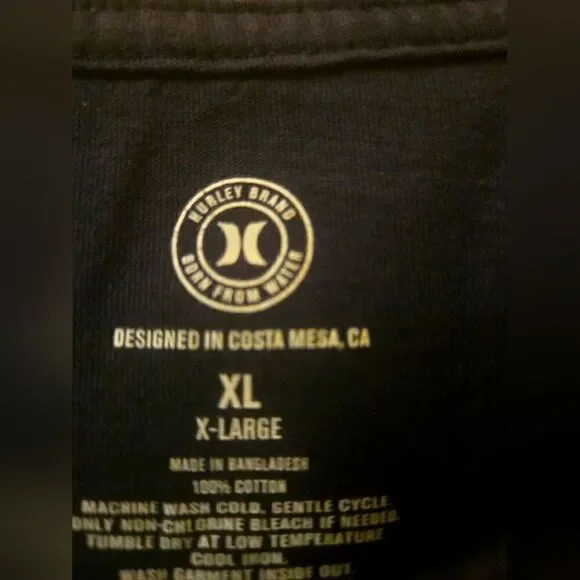 Mens Hurley XL L/S shirt - Picture 5 of 5